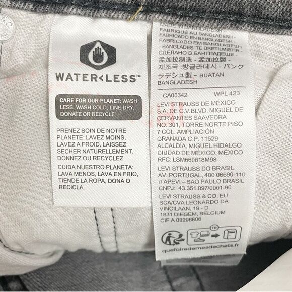 NWT Levi’s 514 Jean Shorts Men’s Size 30 Gray Cutoff Denim Stretch Jorts NEW - Picture 9 of 11